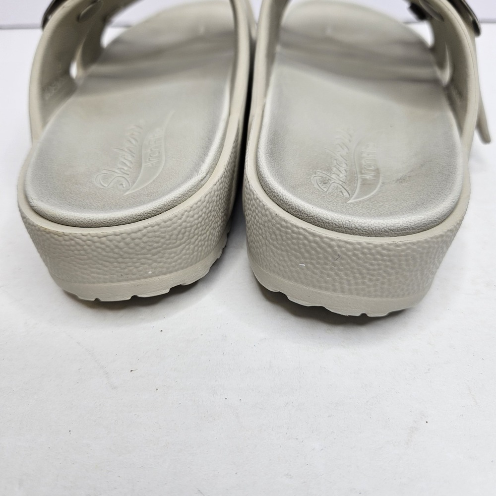 Sketchers ArchFit Slide On Shoes Ivory Size 9 - Picture 3 of 14
